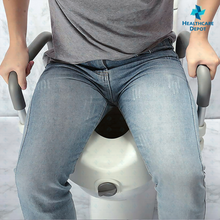 Load image into Gallery viewer, Toilet Seat Booster with Handrails