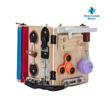 Load image into Gallery viewer, Busy Board for Toddlers: Lock Box Edition