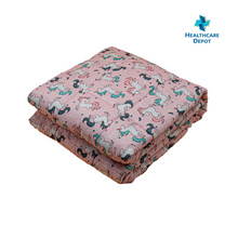 Load image into Gallery viewer, Healthcare Depot's Minky Fiber & Microfiber Weighted Blanket for Kids 41"x60" (Unicorn Party) 7lbs | 50% OFF!