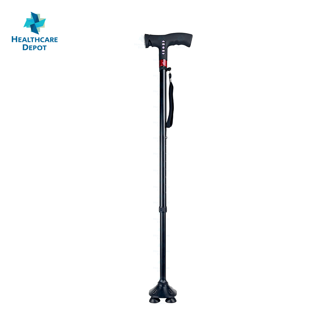 Adjustable Walking Stick Cane (with extra rubber tips) – Healthcare Depot