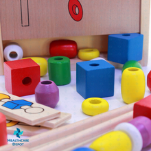 Load image into Gallery viewer, Geometric Shapes Beaded Game Box

