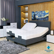 Load image into Gallery viewer, Healthcare Depot&#39;s Split-King Home Care Lifestyle Bed (Dual-motor) with Mattress
