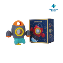 Load image into Gallery viewer, Rotating Rocket Shower Toy
