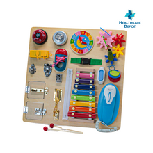 Load image into Gallery viewer, Busy Board for Toddlers: Travel Edition
