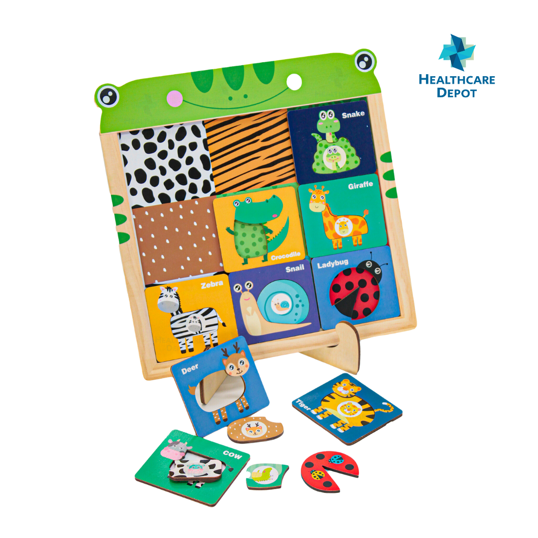 Animal Puzzle Set w/ Magnetic Board