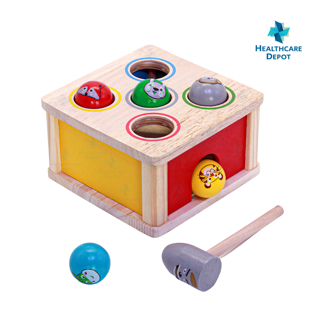 Whac-a-mole Knock the ball Five-Hole Animal Knocking Table