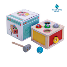 Load image into Gallery viewer, Whac-a-mole Knock the ball Five-Hole Animal Knocking Table
