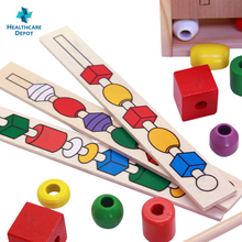 Load image into Gallery viewer, Geometric Shapes Beaded Game Box
