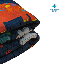 Load image into Gallery viewer, Healthcare Depot&#39;s Minky Dot &amp; Microfiber Weighted Blanket for Kids 41&quot;x60&quot; (Dinosaur Rumpus) | 50% OFF!
