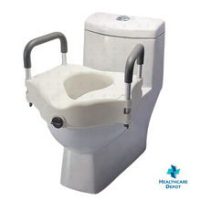 Load image into Gallery viewer, Toilet Seat Booster with Handrails

