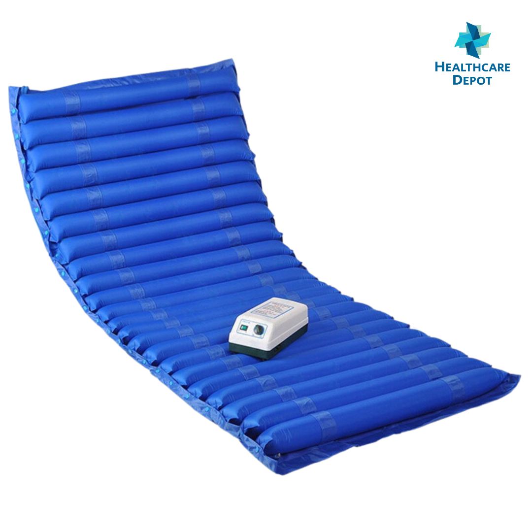 Anti-Decubitus Air Mattress w/ Pump (Sky Blue)