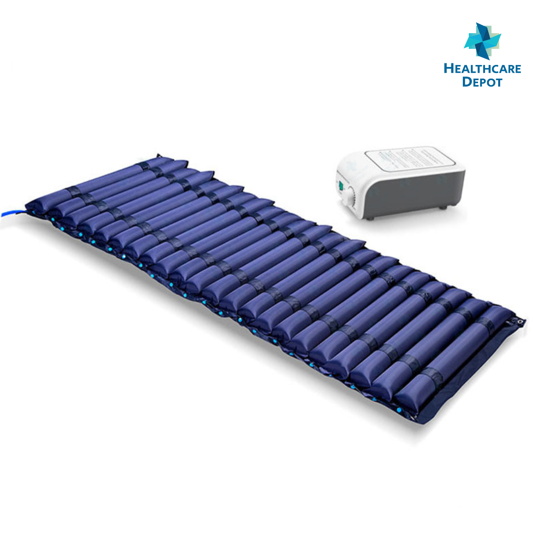 Anti-Decubitus Air Mattress w/ Pump (Dark Blue)