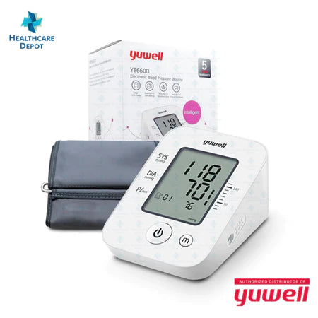 Yuwell Electronic BP Blood Pressure Monitor with LCD Display YE660D